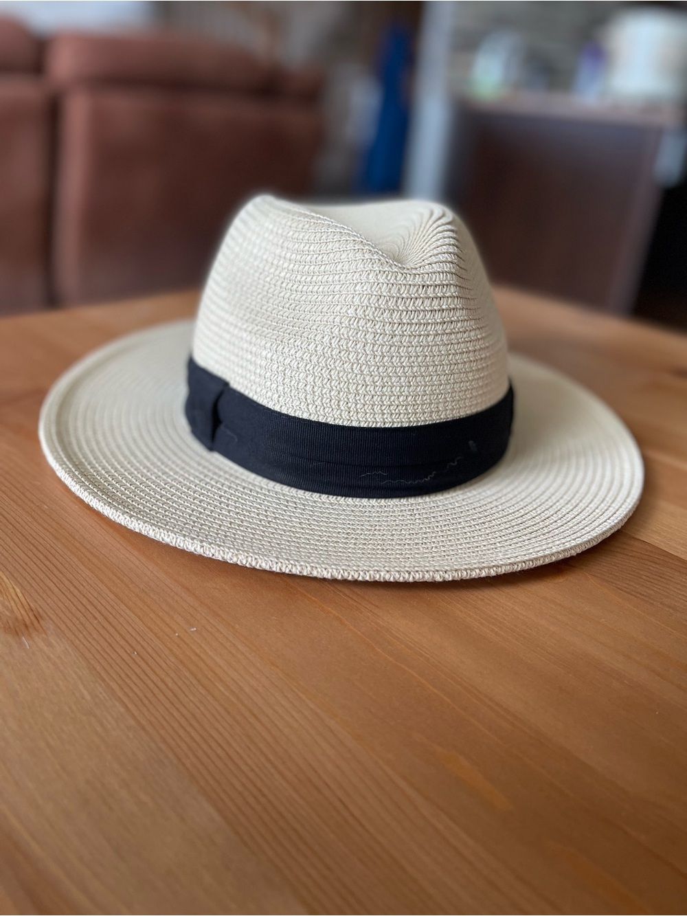 Solar Escape UV Casual Fedora Sun Hat Cream & Black